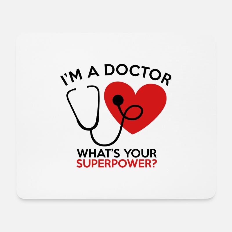 Arzt - Mousepad (Querformat) - Weiß