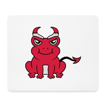 Démon grenouille Devil Horns - Tapis de souris (format paysage) - blanc - Devant