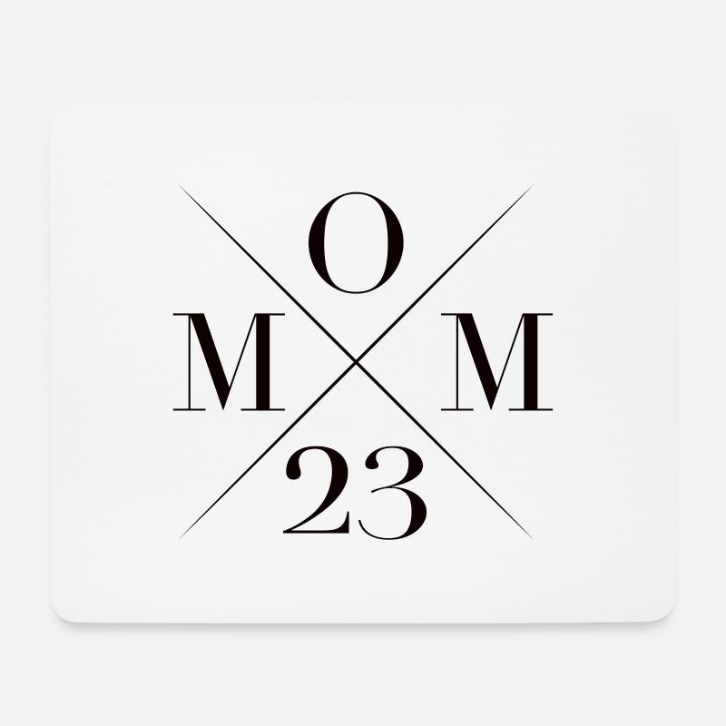 MOM 2023 werdende Mutter Familie Eltern - Mousepad (Querformat) - Weiß