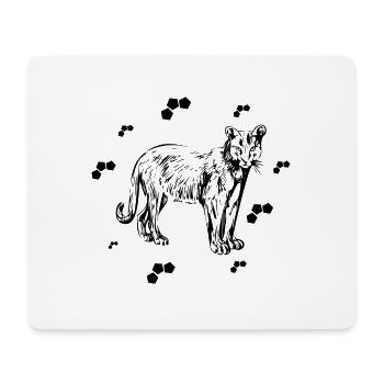 Gepard - Afrika Safari Naturschutz - Mousepad (Querformat) - Weiß - Vorne