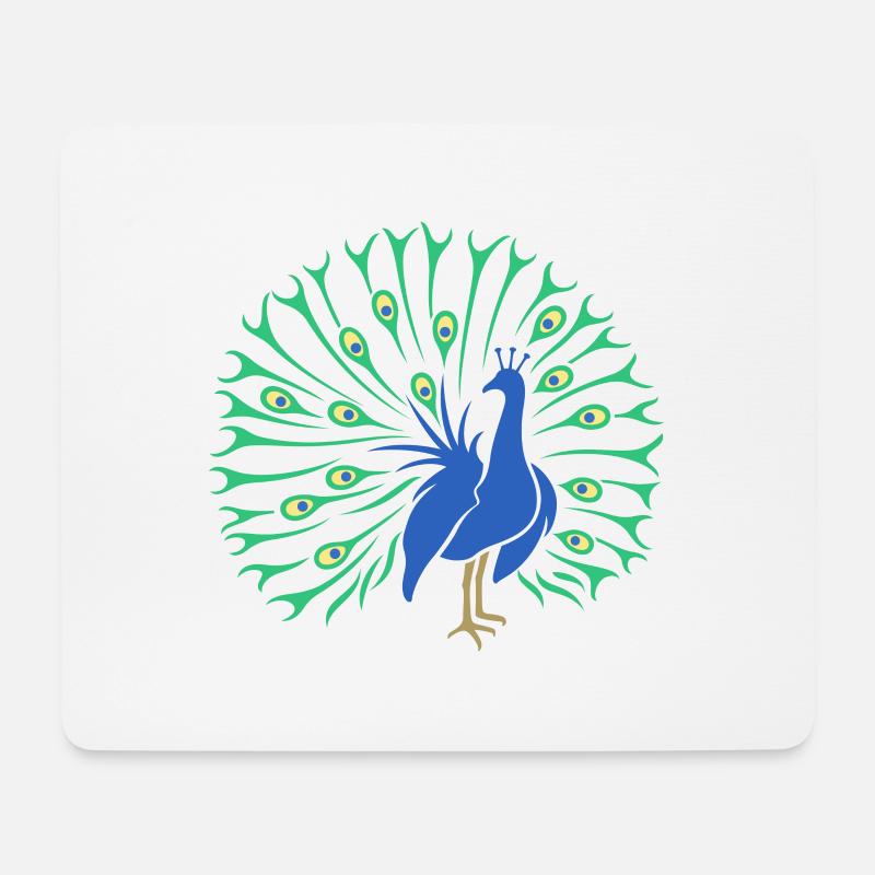 Peacock - Mouse Pad (horizontal) - white