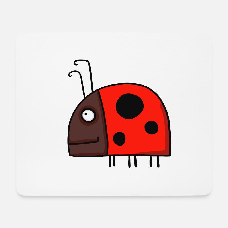Marienkäfer - Mousepad (Querformat) - Weiß