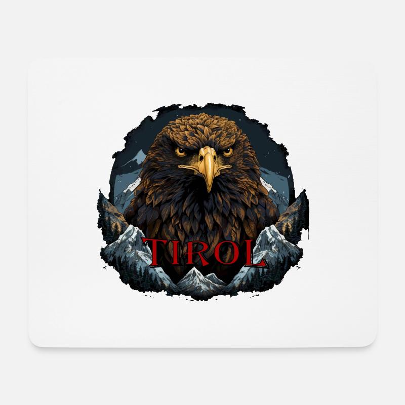 Dem Land Tirol die Treue! Tirol Design - Mousepad (Querformat) - Weiß