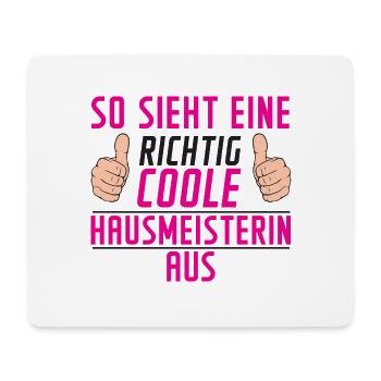 Hausmeisterin | Hauswart | Spruch | Humor - Mousepad (Querformat) - Weiß - Vorne