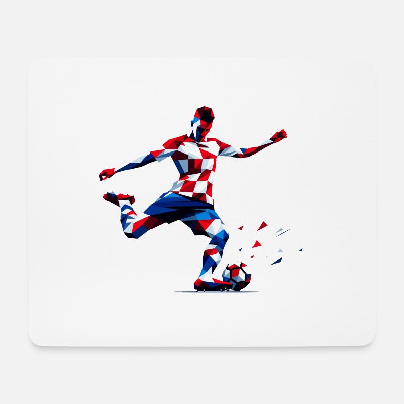 Soccer Croatia - Mouse Pad (horizontal) - white