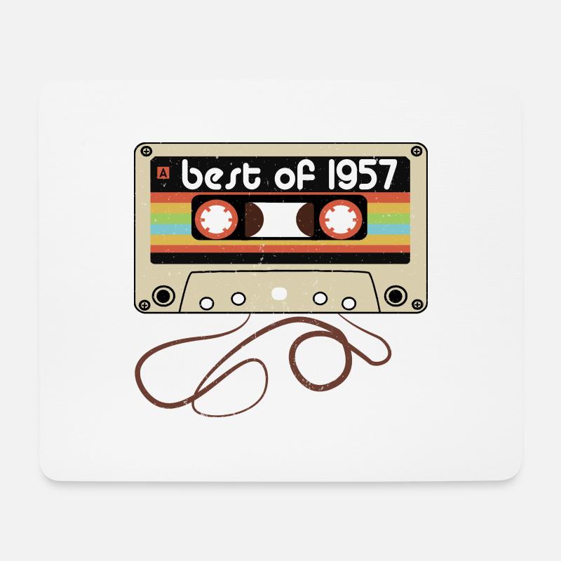 Legendärer Jahrgang 1957 - Mousepad (Querformat) - Weiß