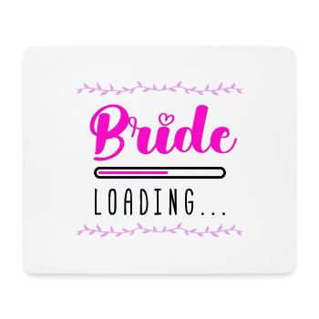 bride loading - Mousepad (Querformat) - Weiß - Vorne