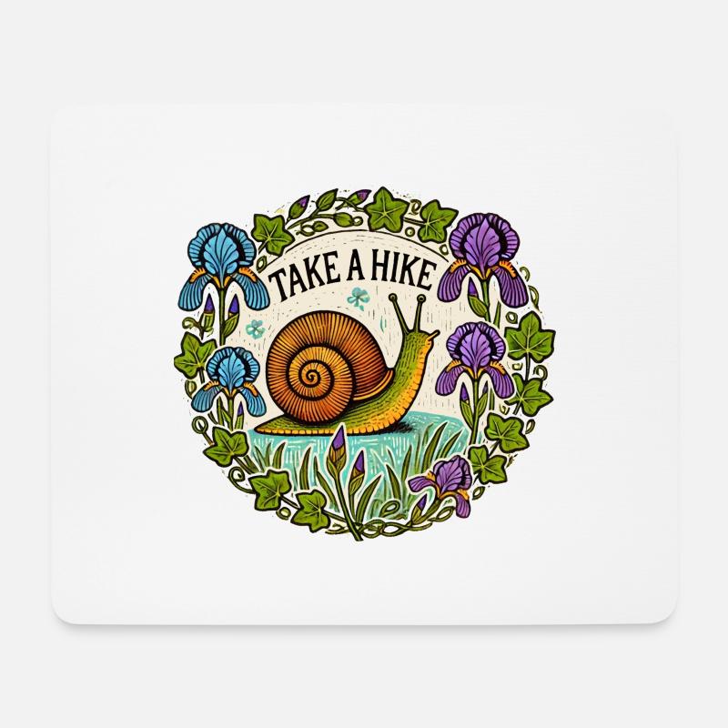 Machen Sie eine Wanderung - Mousepad (Querformat) - Weiß