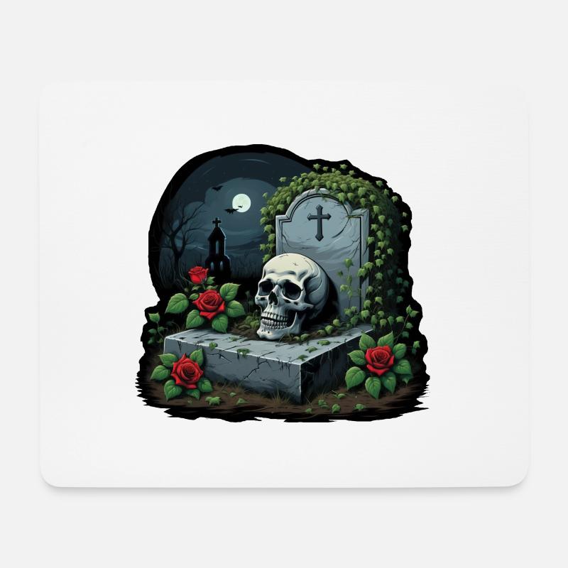 The Grave III - Mousepad (Querformat) - Weiß