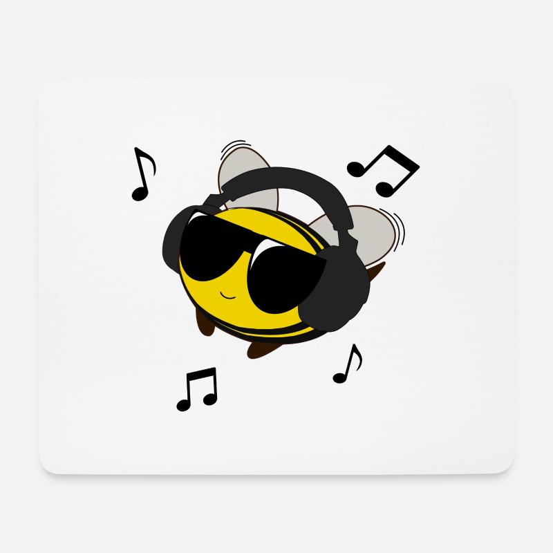 Niedliche kleine Biene - Mousepad (Querformat) - Weiß