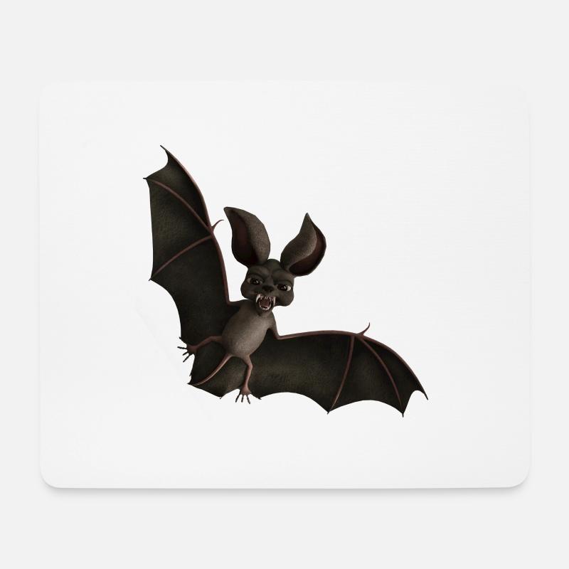 Fledermaus wütend auf die Welt - Mousepad (Querformat) - Weiß