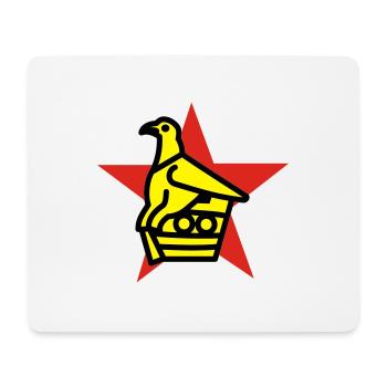 Zimbabwe Bird & Star - Mouse Pad (horizontal) - white - Front