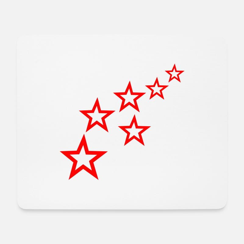 sterne - Mousepad (Querformat) - Weiß