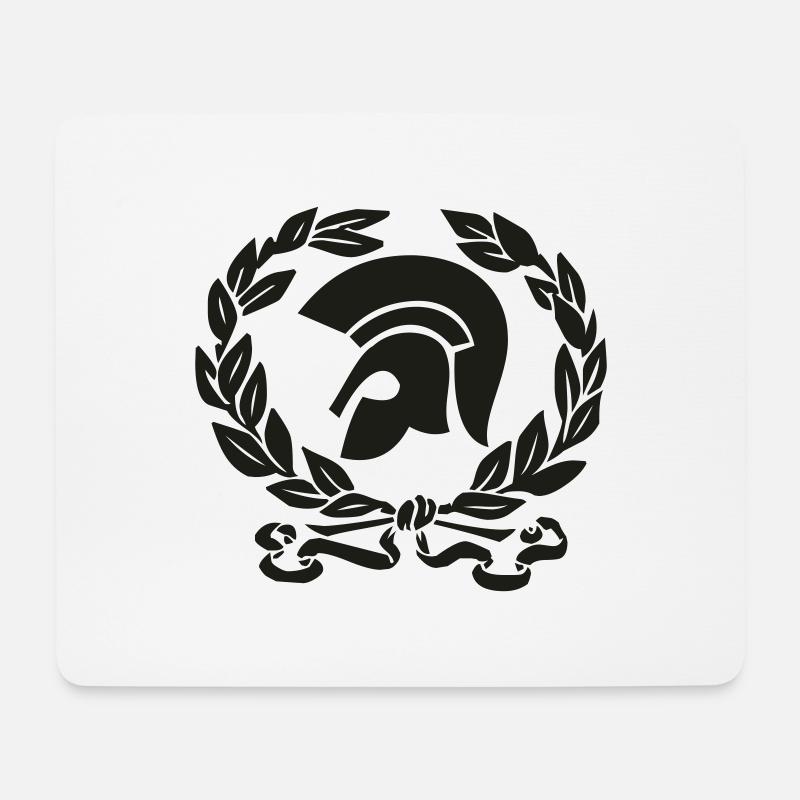 Trojankranz - Mousepad (Querformat) - Weiß