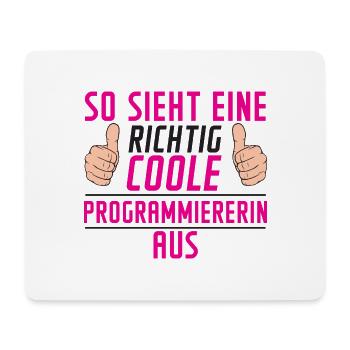 Programmiererin | Software Entwickler | | Spruch - Mousepad (Querformat) - Weiß - Vorne
