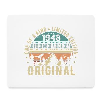 Legends Birthday December 1948 Born Gift - Mouse Pad (horizontal) - white - Front