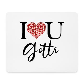 Liebe dich Gotti Taufpatin Schweiz Patentante - Mousepad (Querformat) - Weiß - Vorne