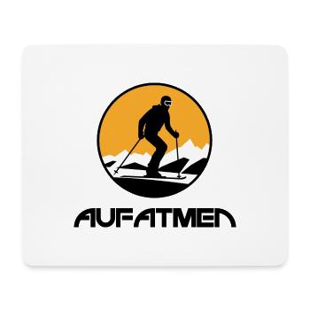 Aufatmen - Skidesign - Mousepad (Querformat) - Weiß - Vorne