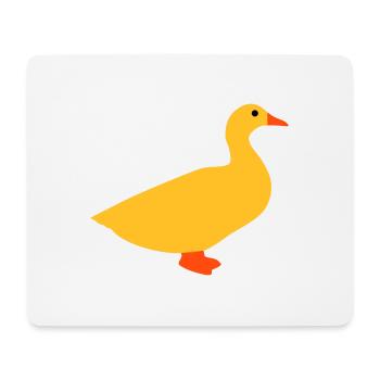 ★ Designfarben änderbar ★ Hausente - Mousepad (Querformat) - Weiß - Vorne