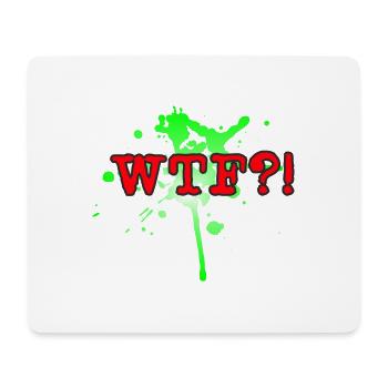 WTF - Mousepad (Querformat) - Weiß - Vorne