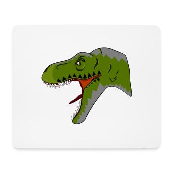 T-Rex - Mousepad (Querformat) - Weiß - Vorne