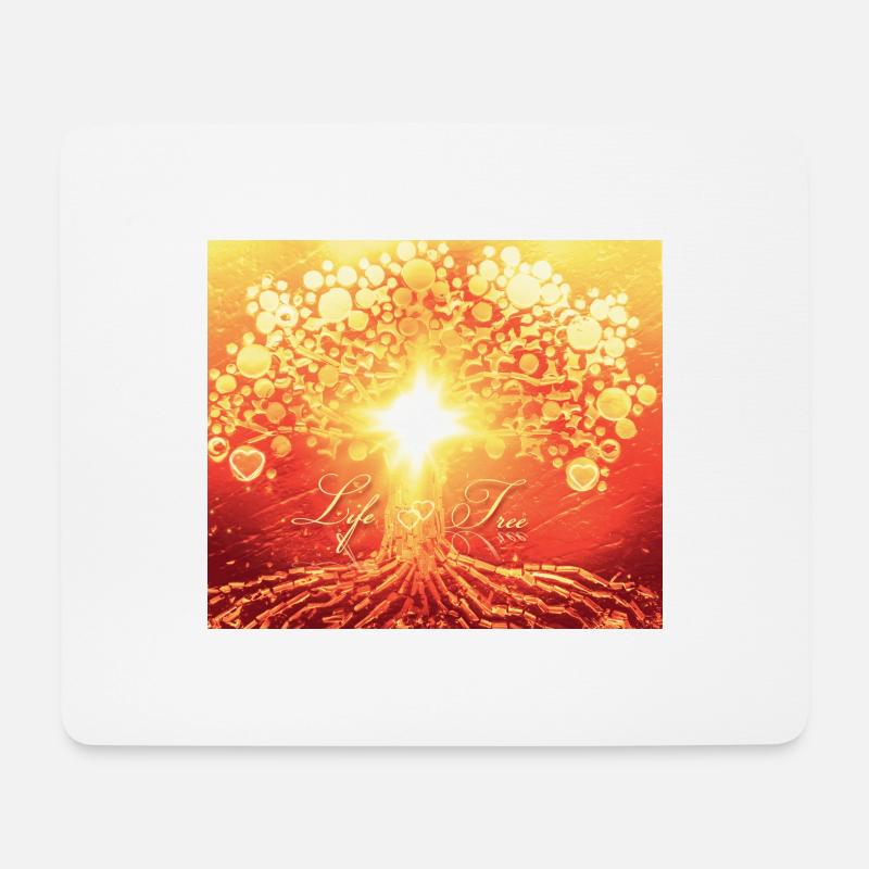 Baum des Lebens - Mousepad (Querformat) - Weiß