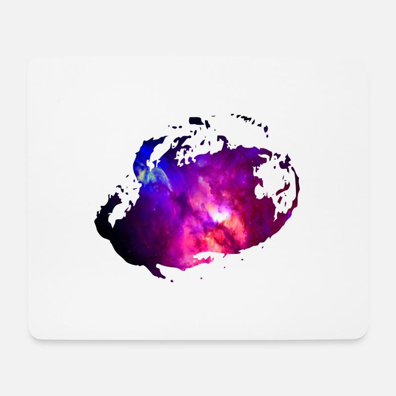 Weltraum All Galaxie Geschenkidee - Mousepad (Querformat) - Weiß