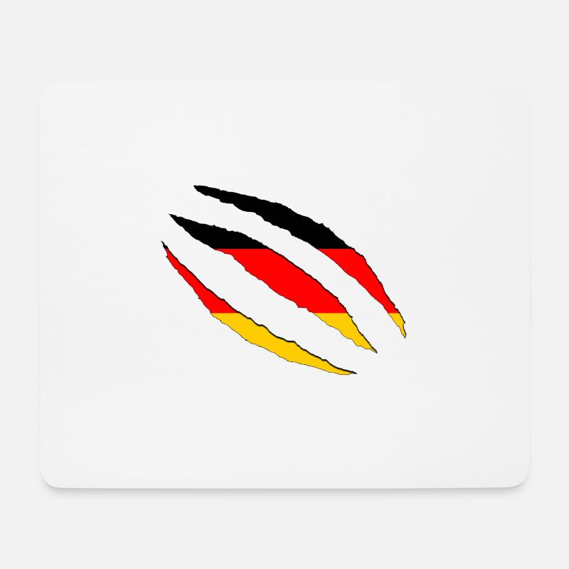 Deutschland - Mousepad (Querformat) - Weiß