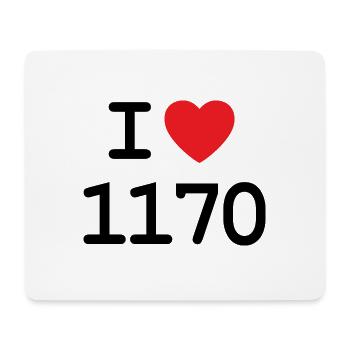 J’adore 1170 - Ich liebe Hernals Shirt - Tapis de souris (format paysage) - blanc - Devant