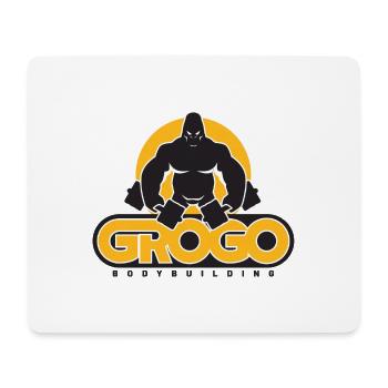Gorilla Bodybuilding - Tapis de souris (format paysage) - blanc - Devant