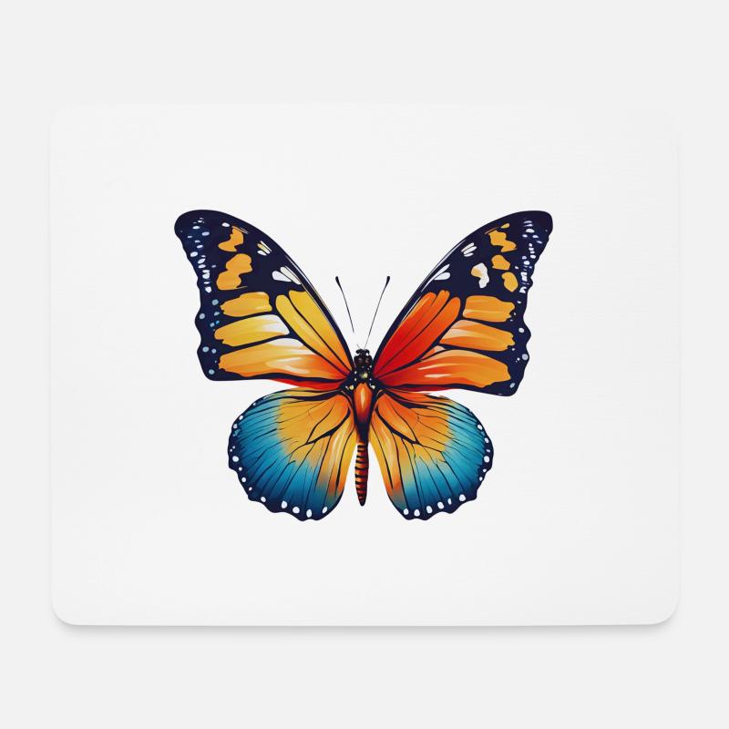 Schöner Schmetterling Geschenkidee - Mousepad (Querformat) - Weiß