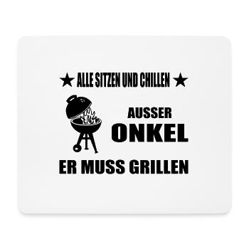 BBQ - Mousepad (Querformat) - Weiß - Vorne