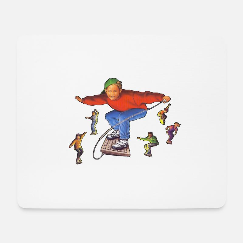 Surfing on the internet - Mouse Pad (horizontal) - white