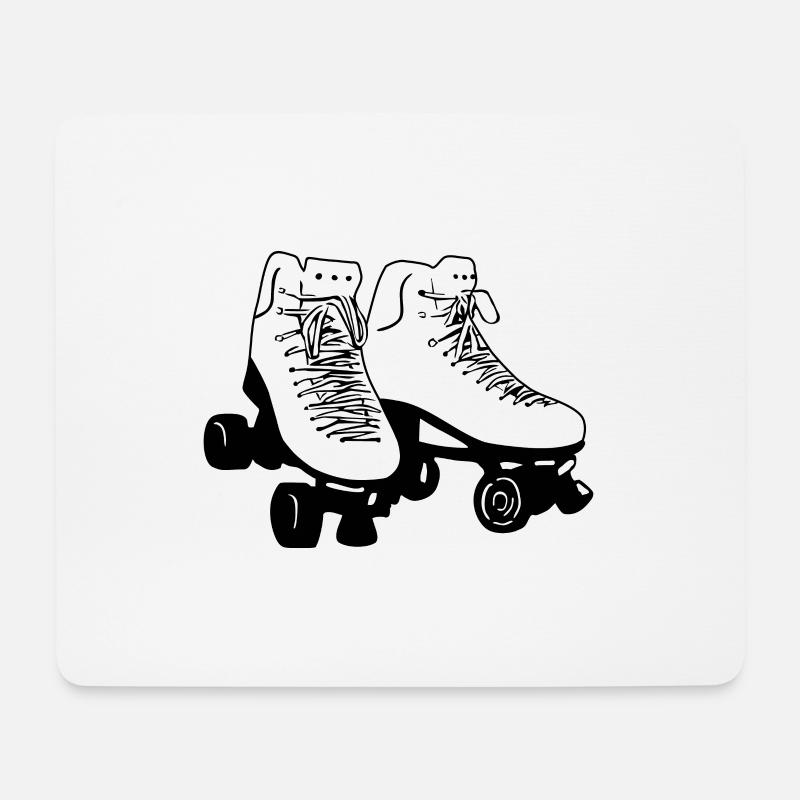 Roller skates, roller skakting, roller disco - Mouse Pad (horizontal) - white