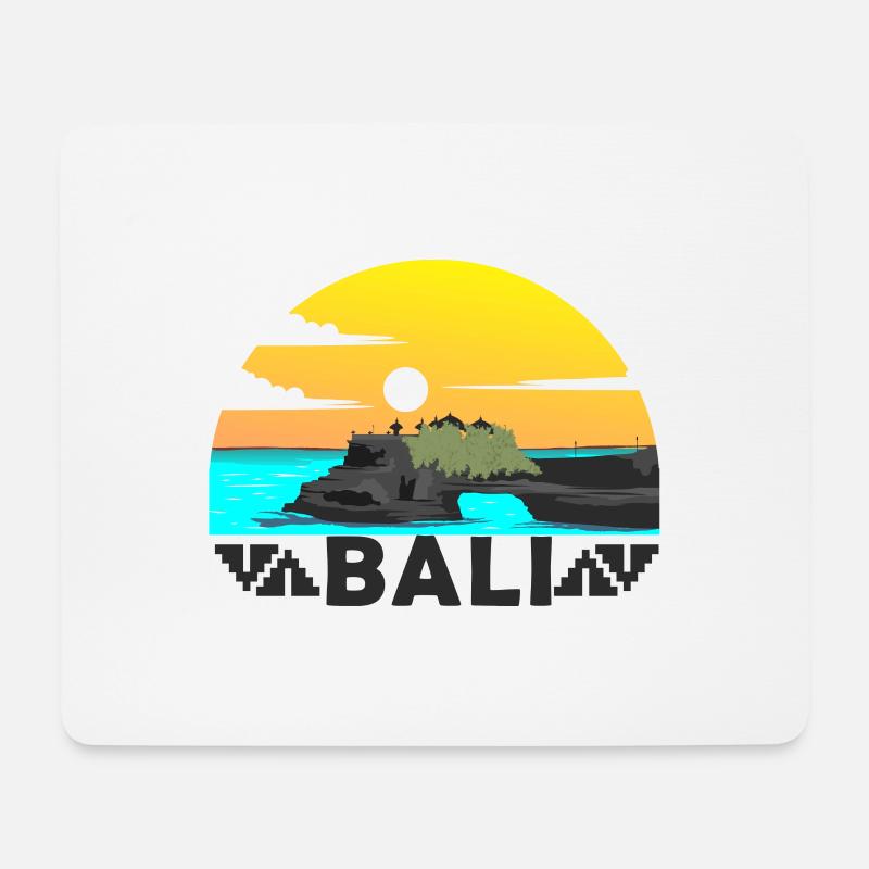 Bali - Mousepad (Querformat) - Weiß
