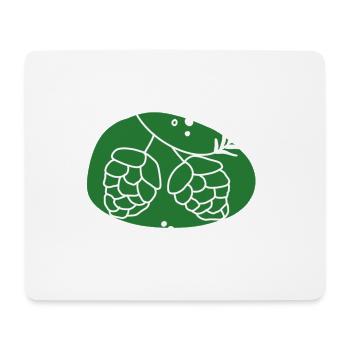 Tannenzapfen - Mousepad (Querformat) - Weiß - Vorne