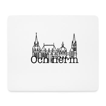 Stadt Aachen „Och herm“, Sehenswürdigkeit, Dom - Mousepad (Querformat) - Weiß - Vorne