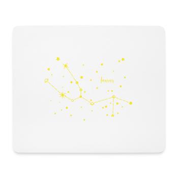 Signe du zodiaque Taureau / Taureau, ciel, espace - Tapis de souris (format paysage) - blanc - Devant