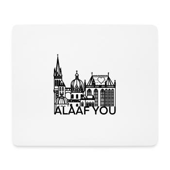City of Aachen, cathedral, love, alaaf you, church, gift - Mouse Pad (horizontal) - white - Front