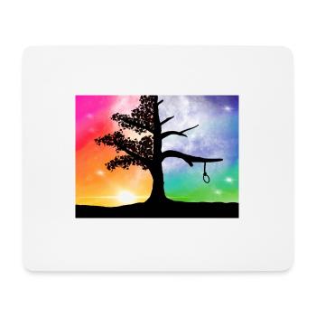 Baum des Lebens - Mousepad (Querformat) - Weiß - Vorne