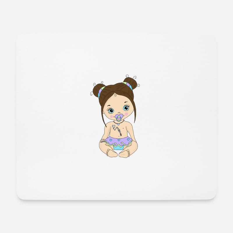 Broviac Hickman Port Katheter - Mousepad (Querformat) - Weiß