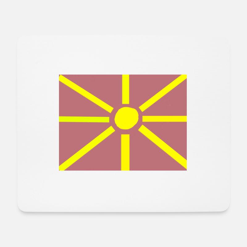 Mazedonien Design - Mousepad (Querformat) - Weiß