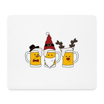 Noël - Tapis de souris (format paysage) - blanc - Devant