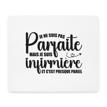 I'm not perfect, I'm a nurse - Mouse Pad (horizontal) - white - Front