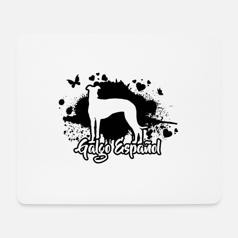 GALGO ESPANOL Hund Hunde Windhunde Wilsigns - Mousepad (Querformat) - Weiß