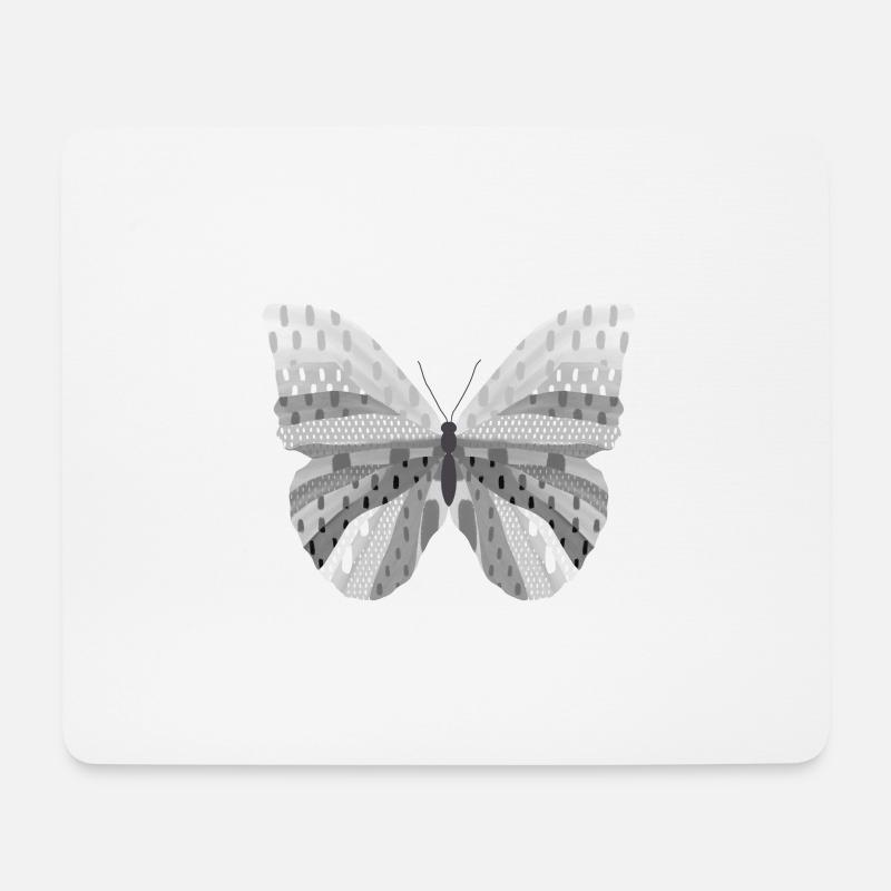 Farfallala N°2 - Mousepad (Querformat) - Weiß