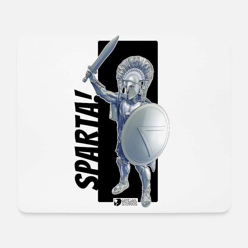 Sparta! - Mousepad (Querformat) - Weiß