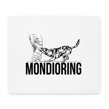 MONDIORING Hundesport Hunde Hund Wilsigns - Mousepad (Querformat) - Weiß - Vorne