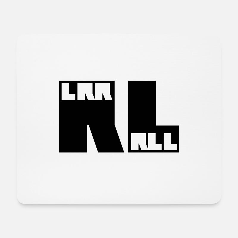 RLRRLRLL Drums Paradiddle - Mousepad (Querformat) - Weiß
