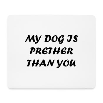 Hund Dog - Mousepad (Querformat) - Weiß - Vorne